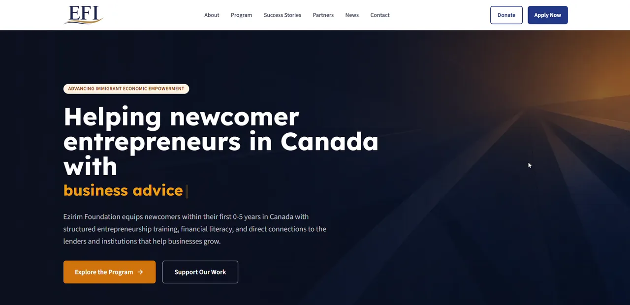 The Ezirim Foundation homepage