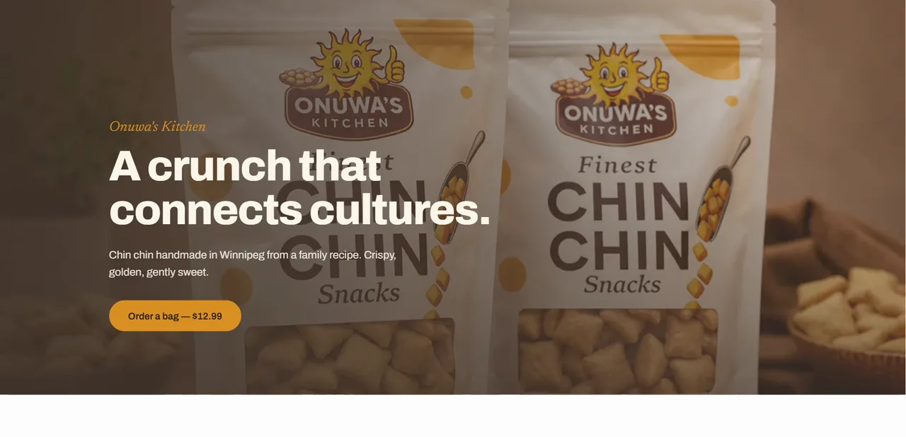 The Onuwa's Kitchen homepage